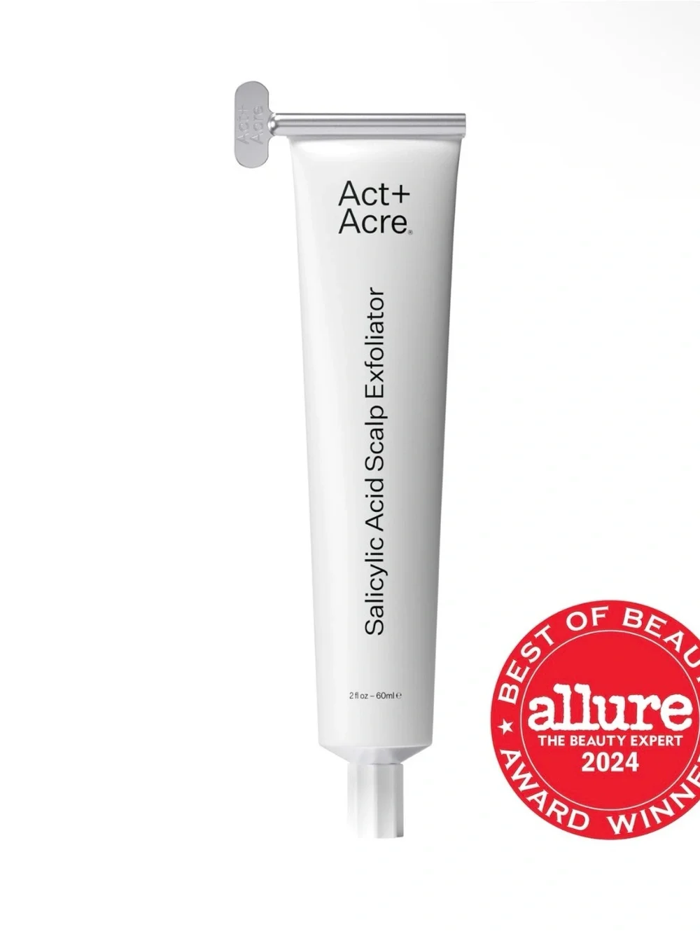 Act+Acre Salicylic Acid Scalp Exfoliator - with silver key